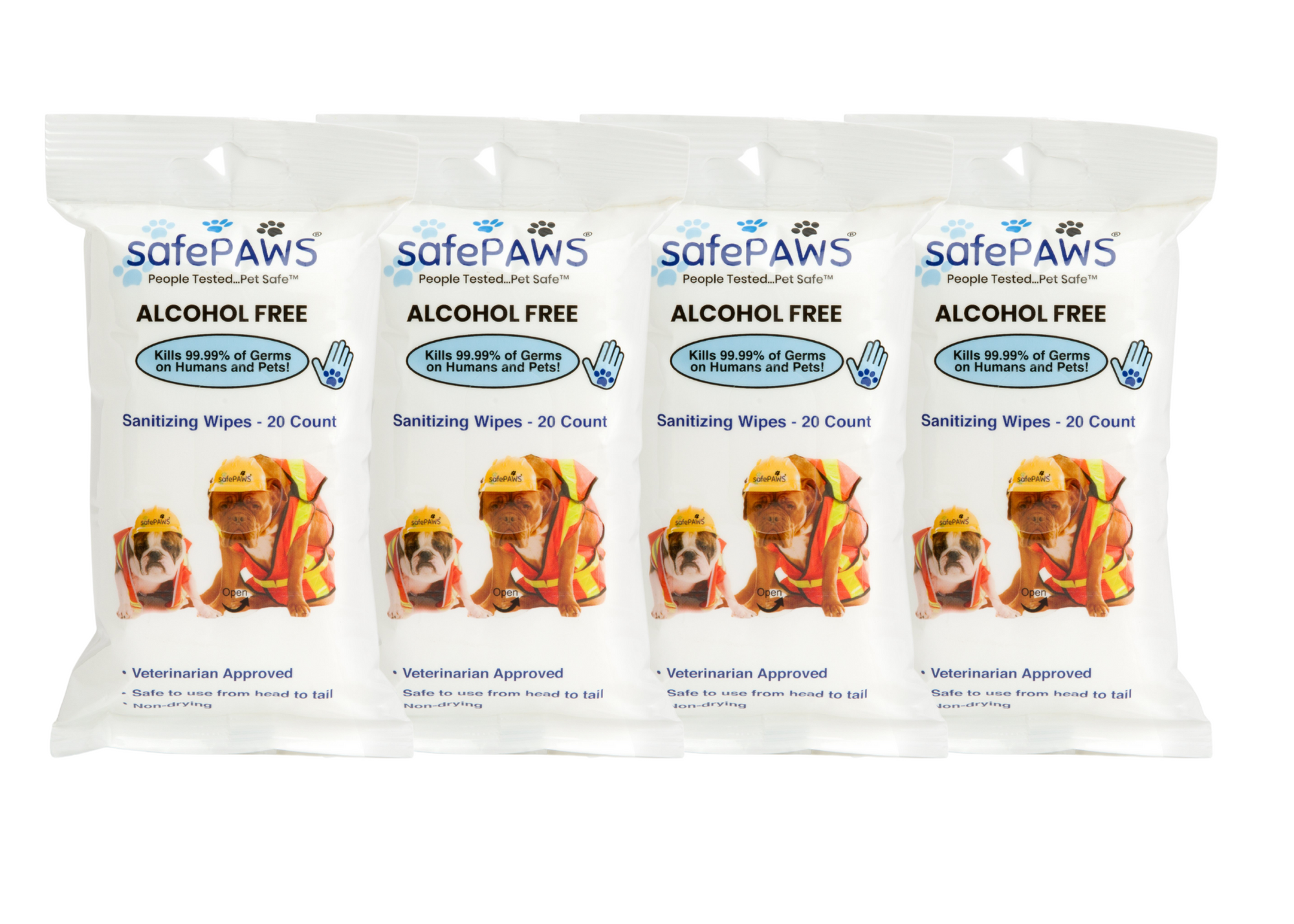 Cleaning Wipes Protex PawZ SaniPaw And Odor Eliinating